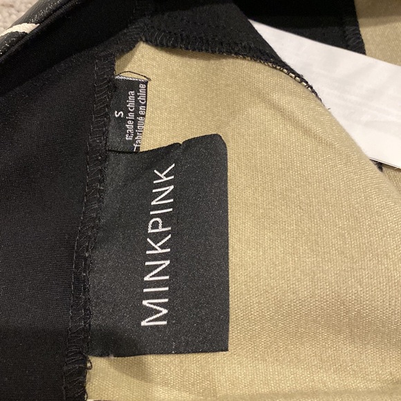 Minkpink black zebra print stretch leather skirt - Picture 6 of 7